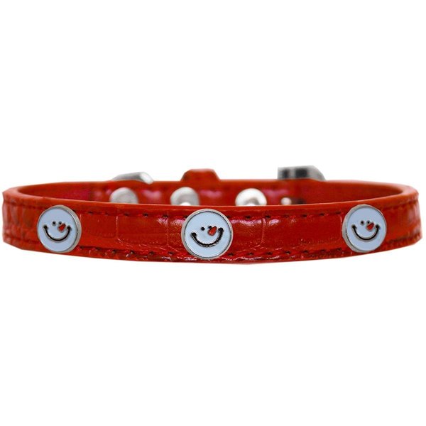 Mirage Pet Products Frosty Face Widget Croc Dog CollarRed Size 10 720-27 RDC10